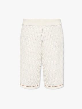 Wales Bonner Cream Knit Shorts